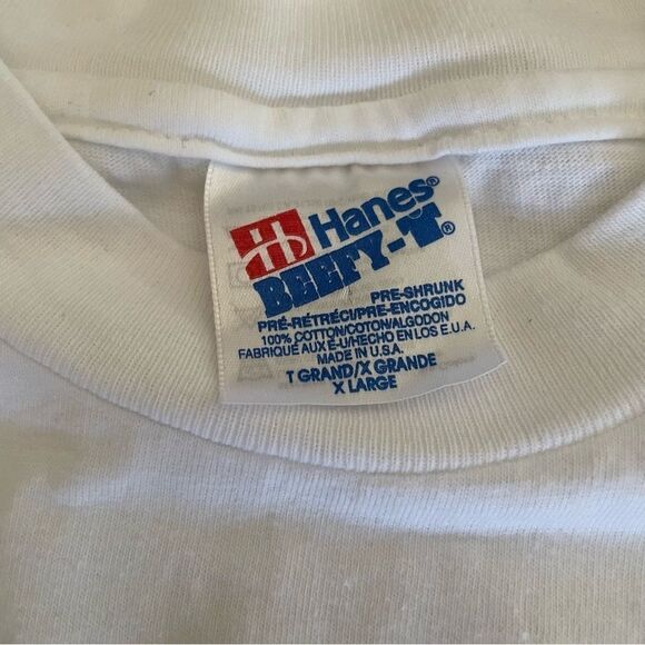 Vintage 1993 Single Stitch Christmas Comic T-Shirt White Size XL - Picture 4 of 6